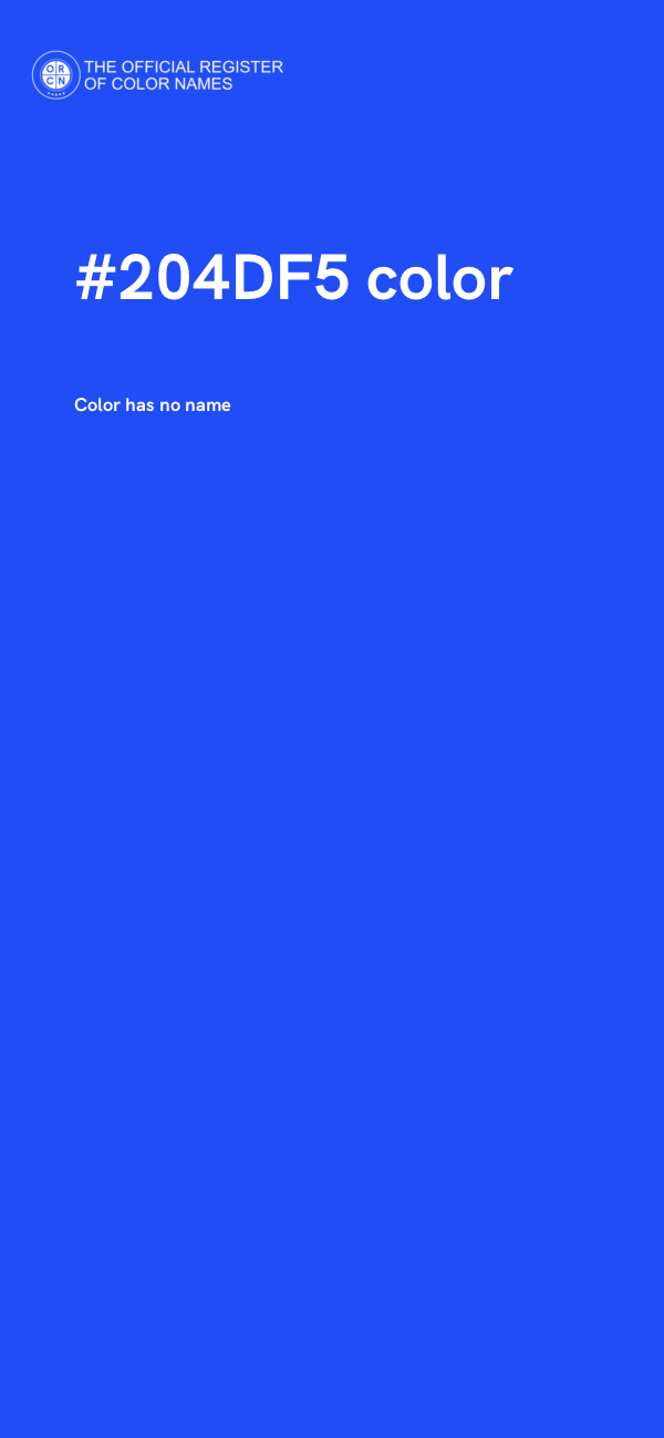 #204DF5 color image