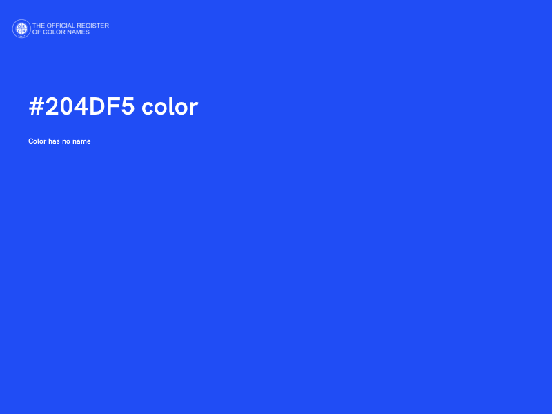 #204DF5 color image