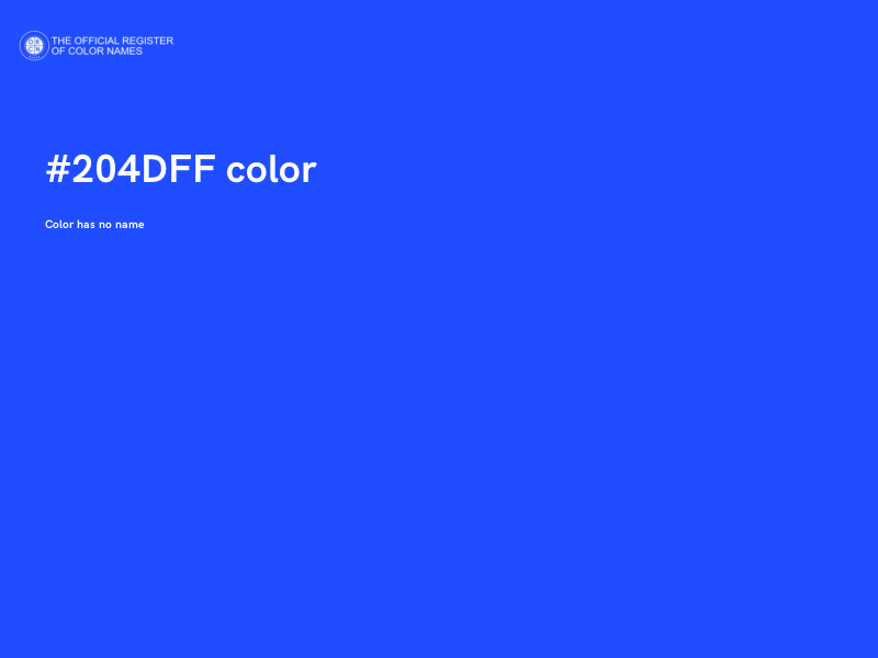 #204DFF color image