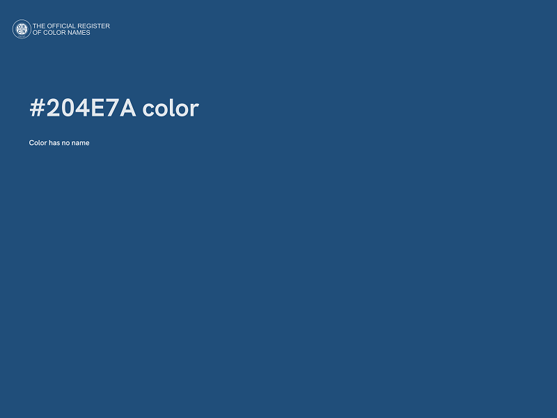 #204E7A color image