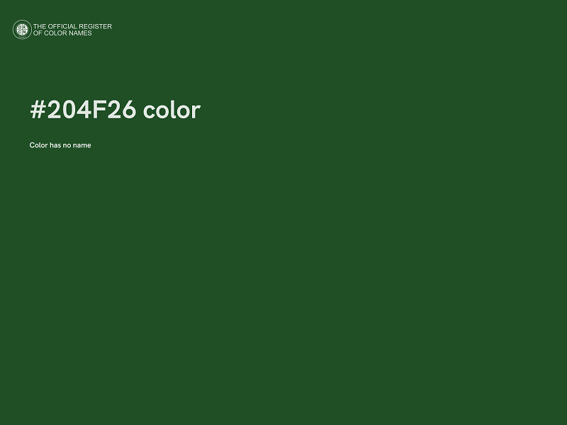 #204F26 color image