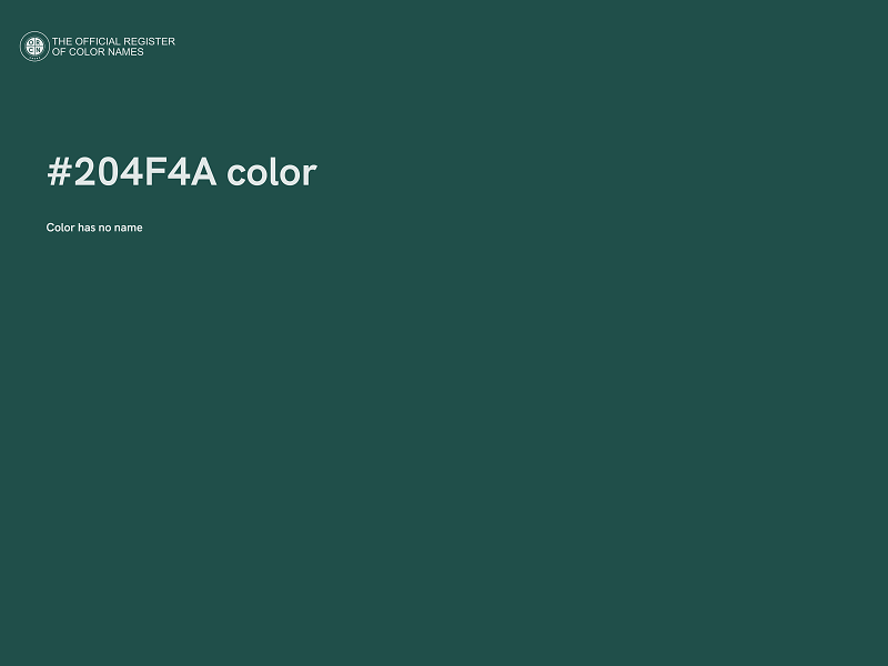 #204F4A color image