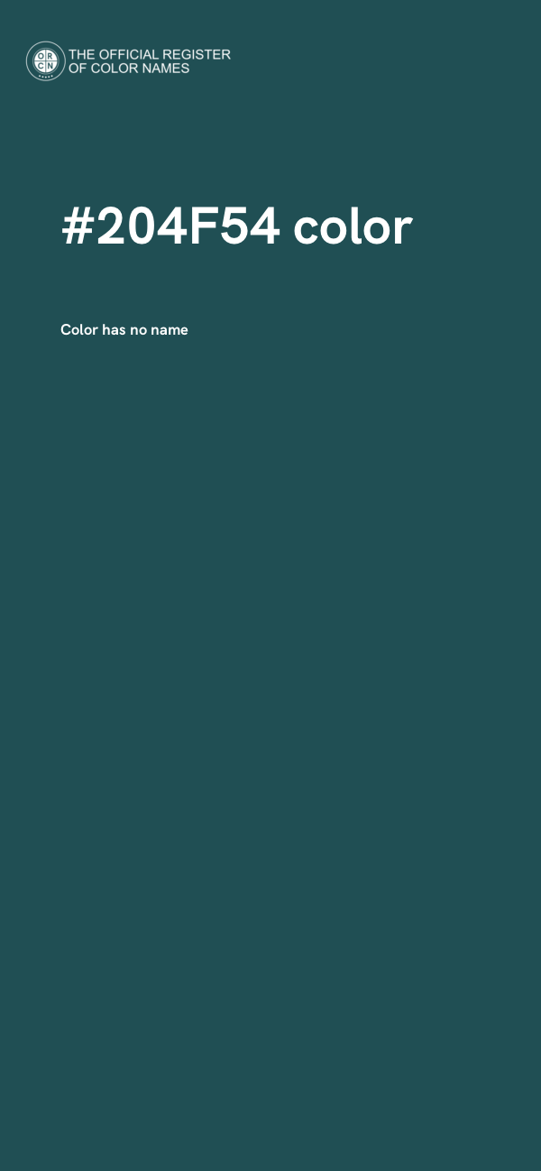 #204F54 color image