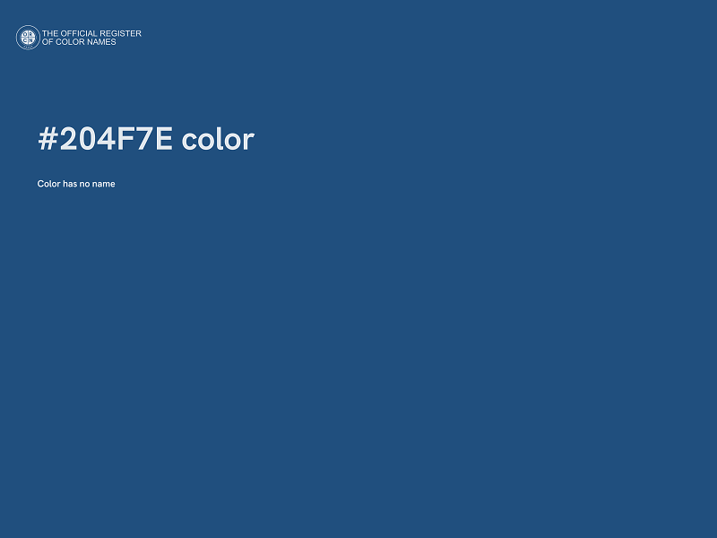 #204F7E color image