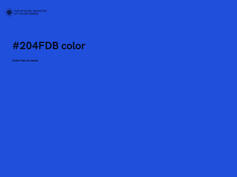 #204FDB color image