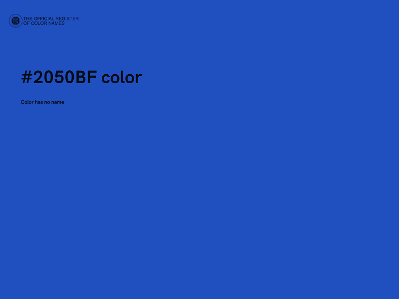 #2050BF color image