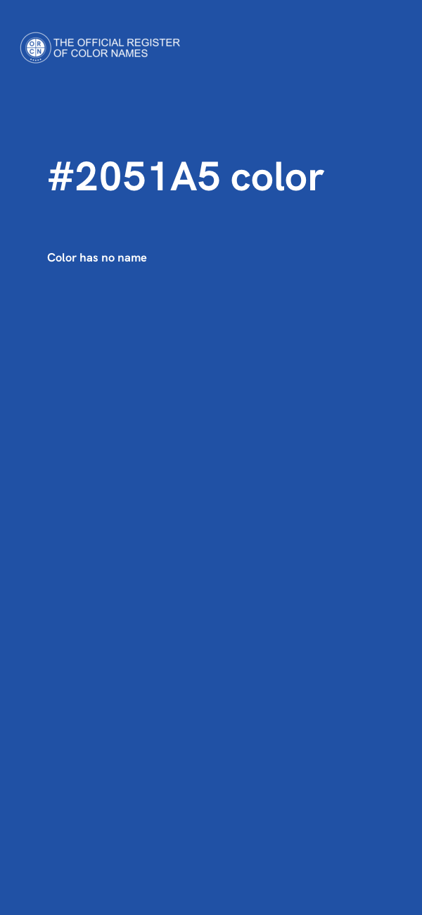 #2051A5 color image