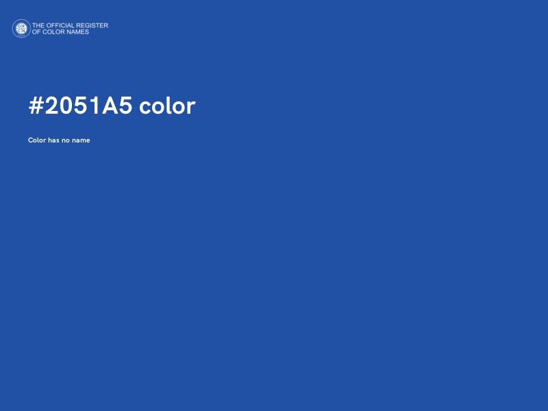 #2051A5 color image