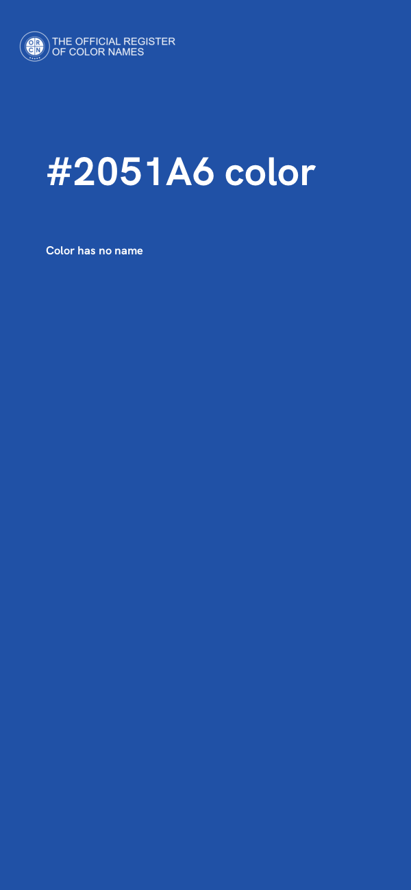 #2051A6 color image