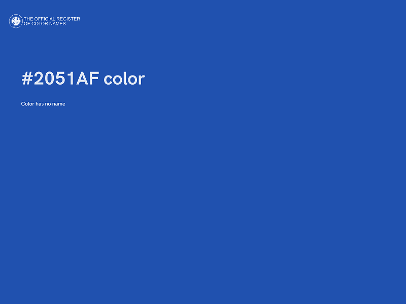 #2051AF color image