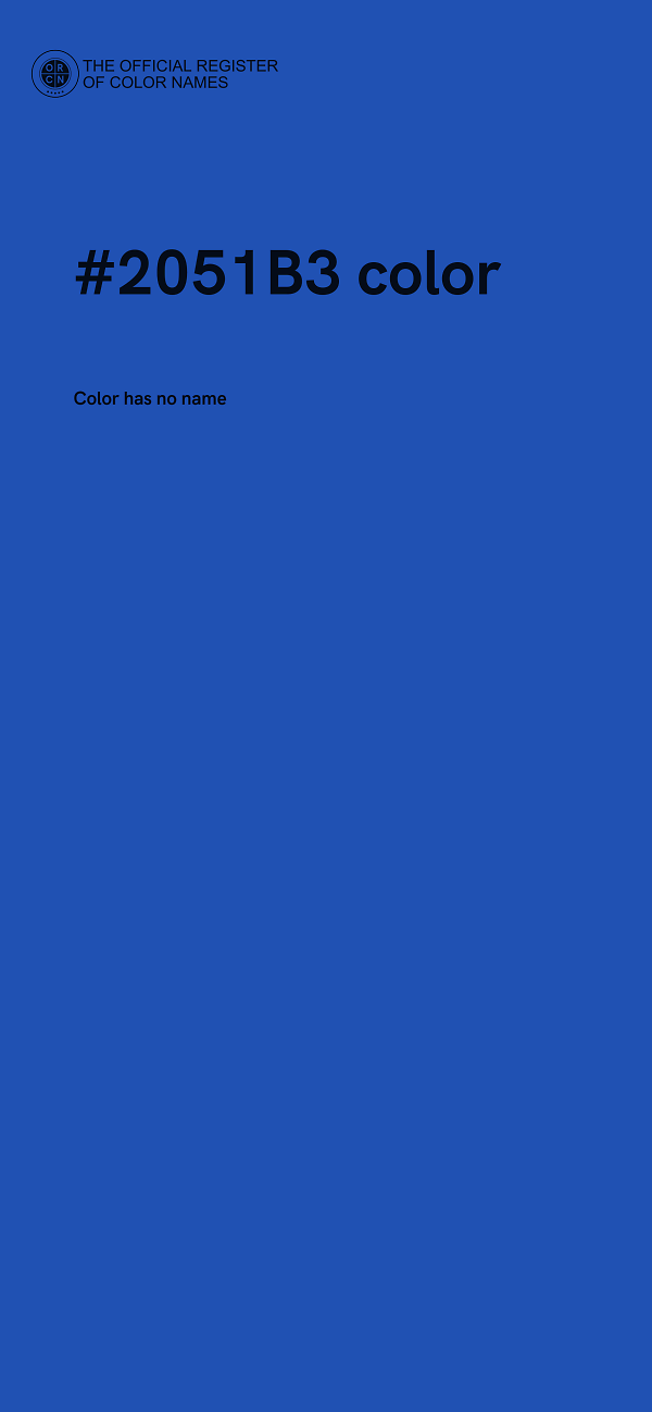 #2051B3 color image