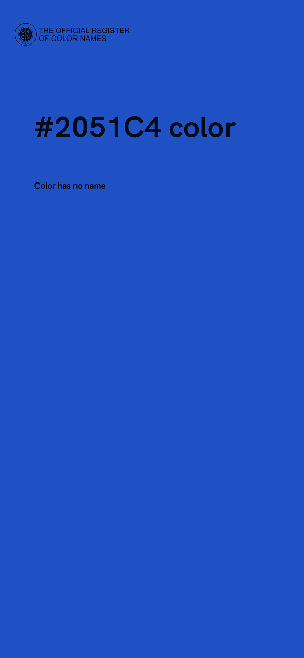 #2051C4 color image
