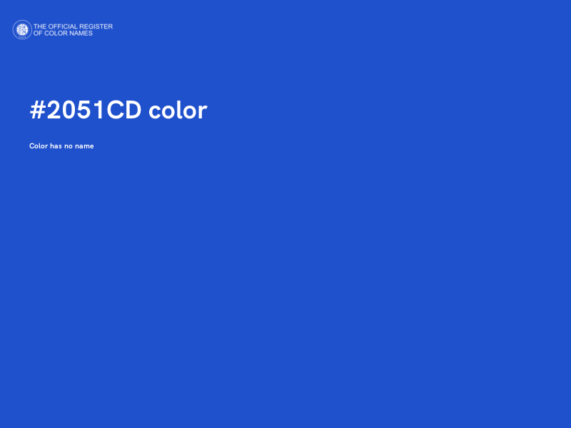 #2051CD color image