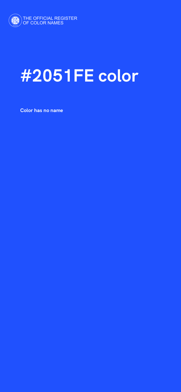 #2051FE color image