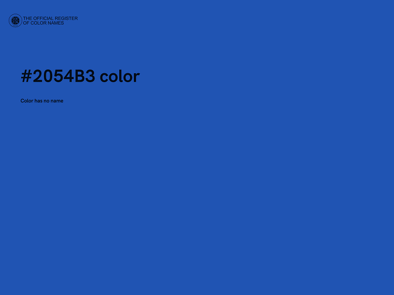 #2054B3 color image