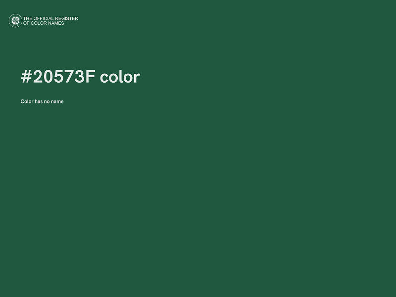 #20573F color image