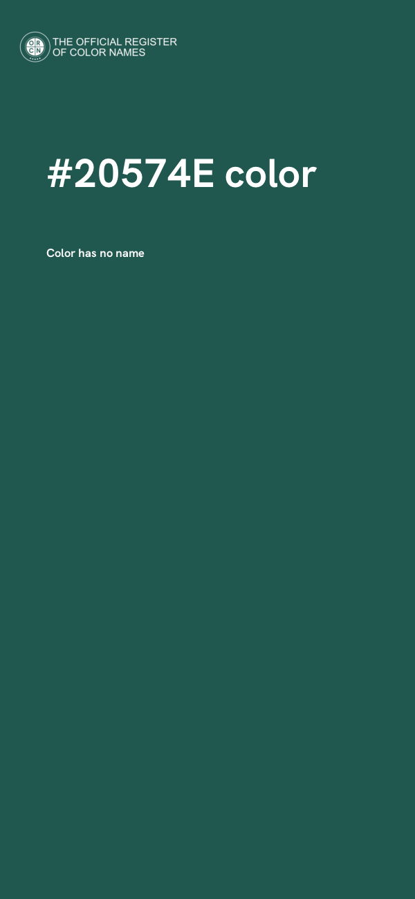 #20574E color image