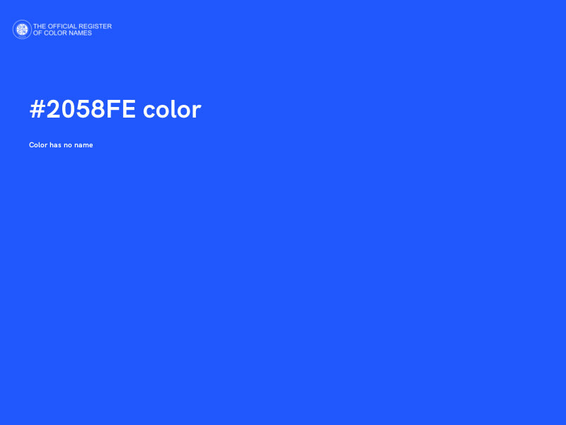 #2058FE color image