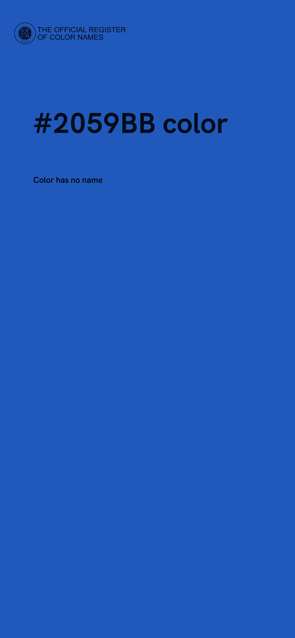 #2059BB color image