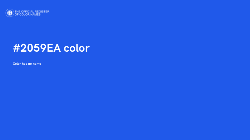 #2059EA color image