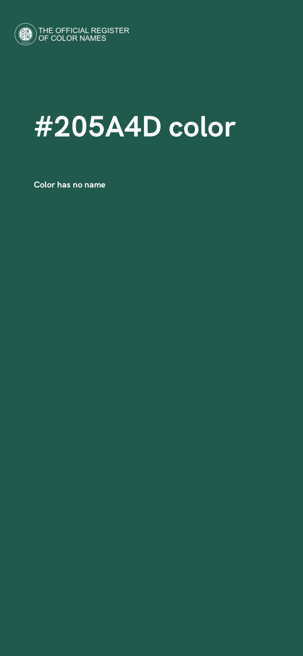 #205A4D color image