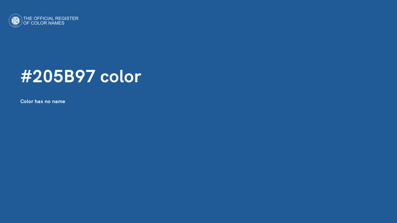 #205B97 color image