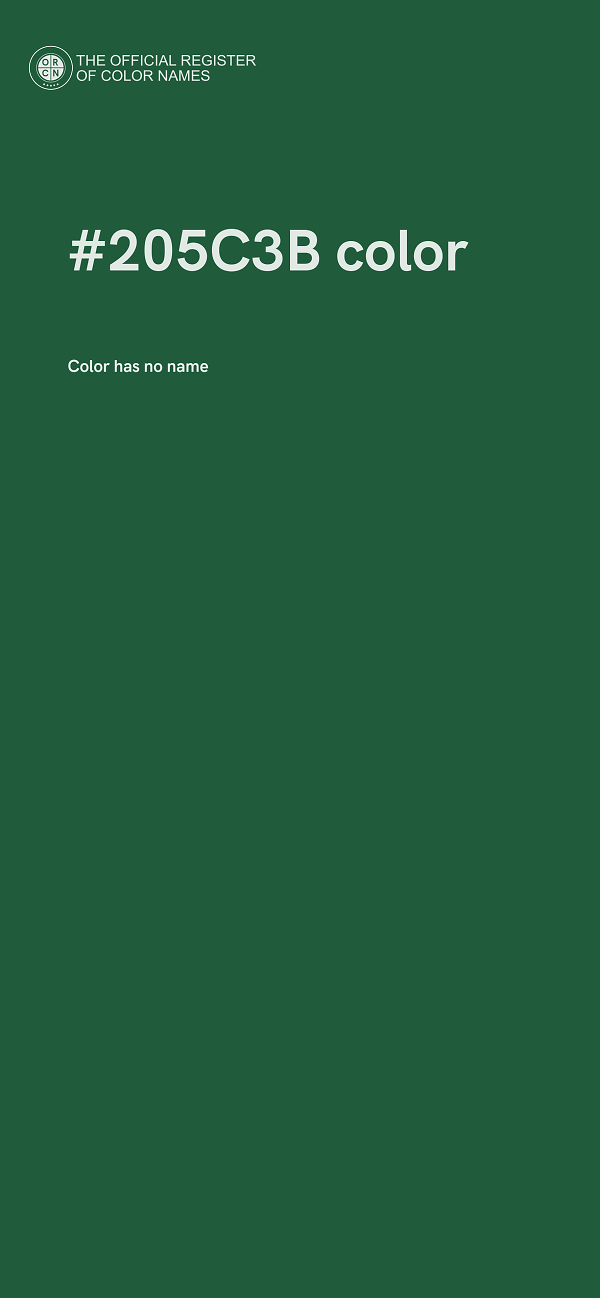 #205C3B color image