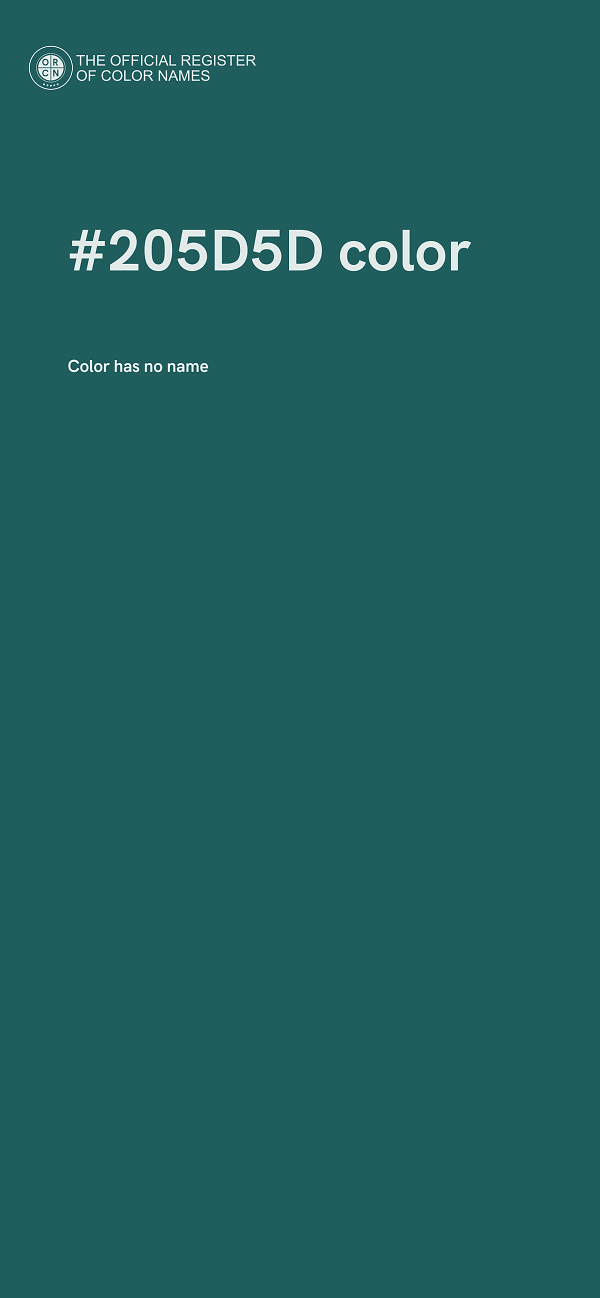 #205D5D color image