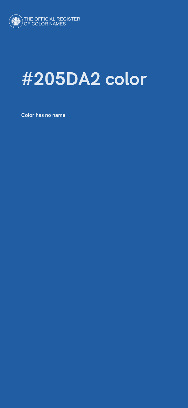 #205DA2 color image