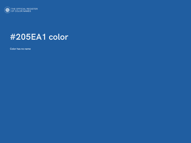 #205EA1 color image
