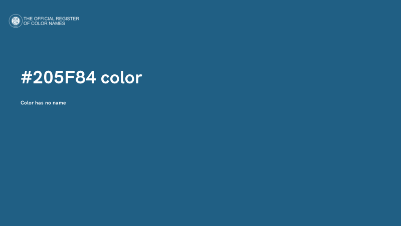 #205F84 color image