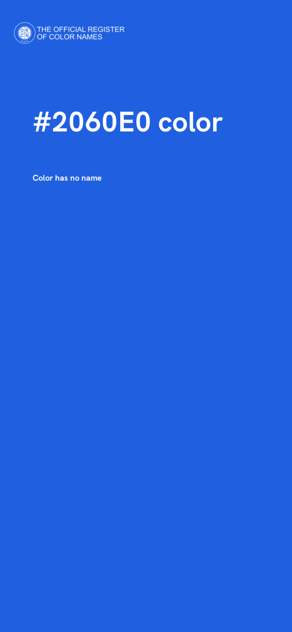 #2060E0 color image