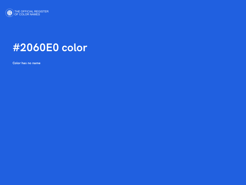 #2060E0 color image