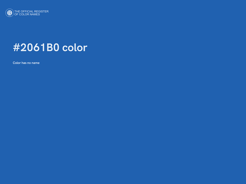 #2061B0 color image