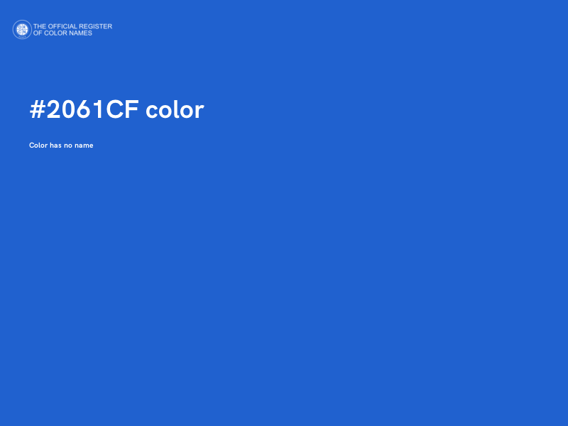 #2061CF color image