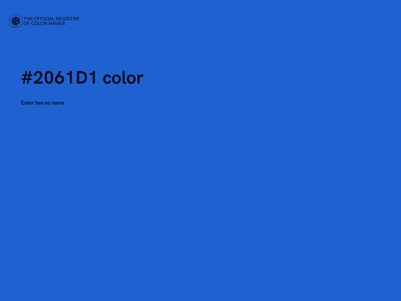 #2061D1 color image