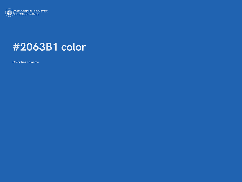 #2063B1 color image