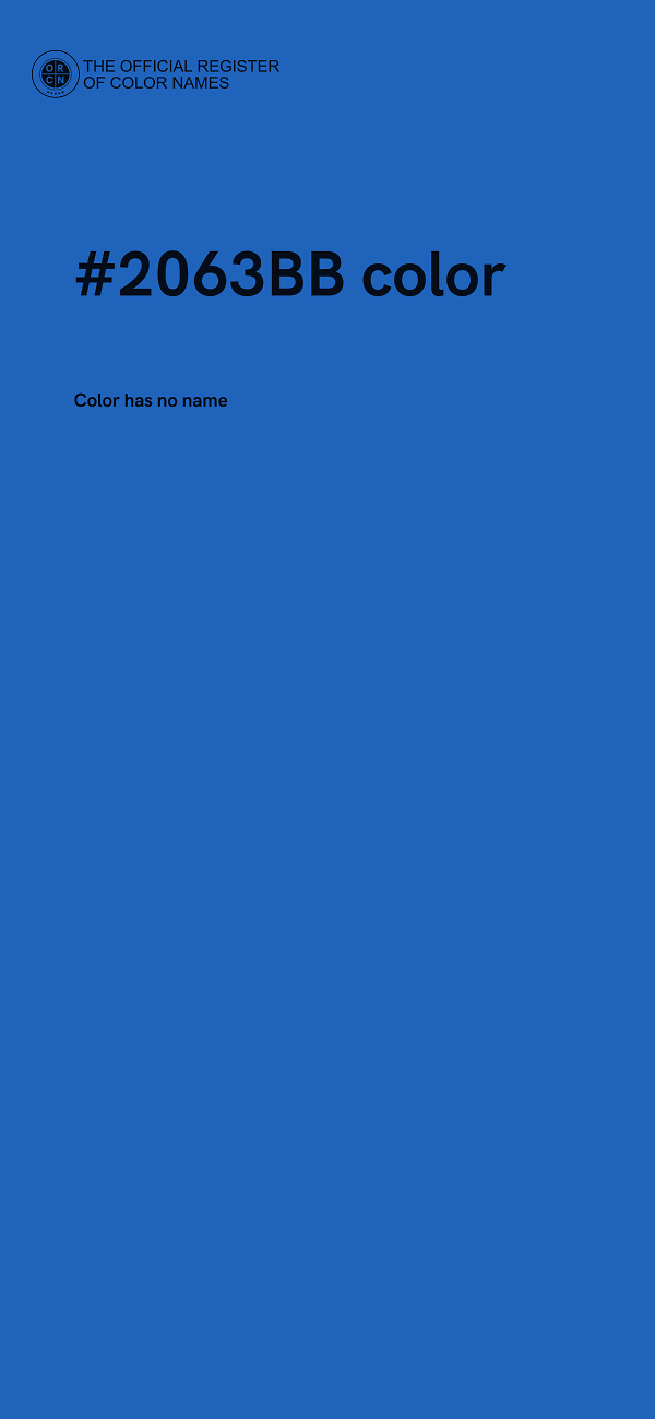 #2063BB color image