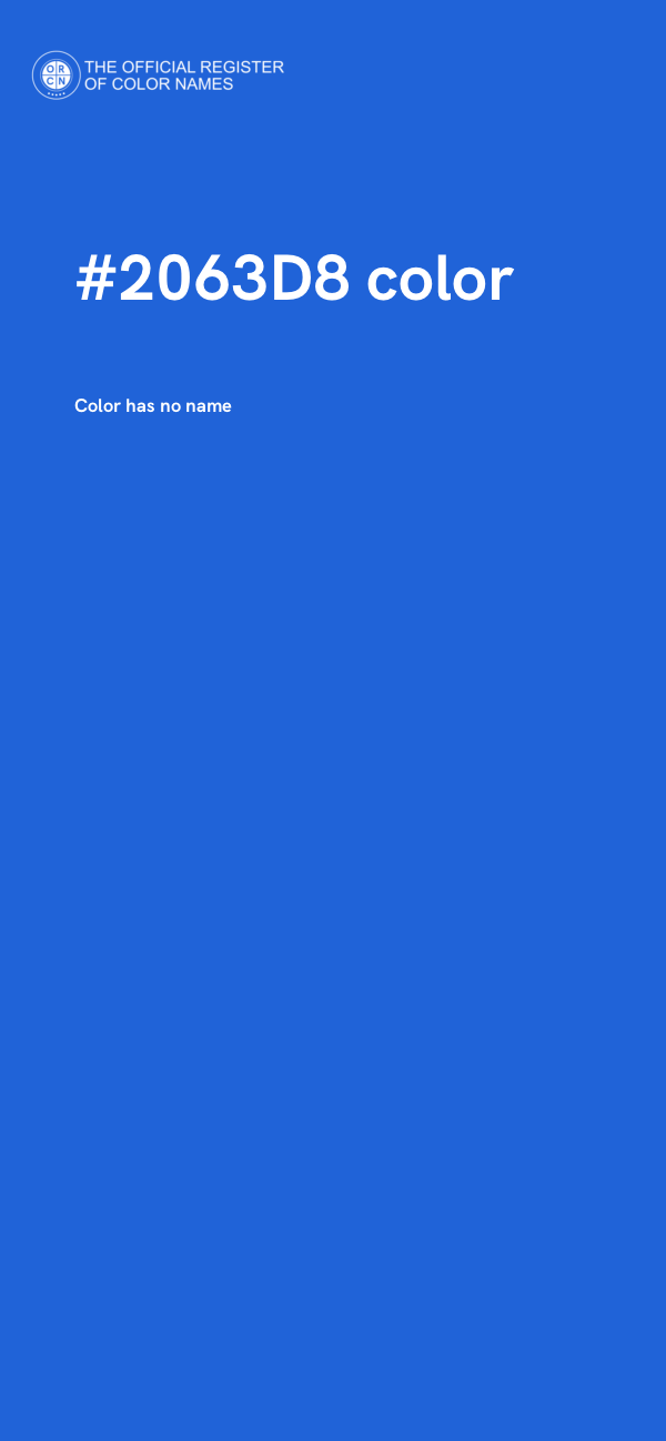 #2063D8 color image