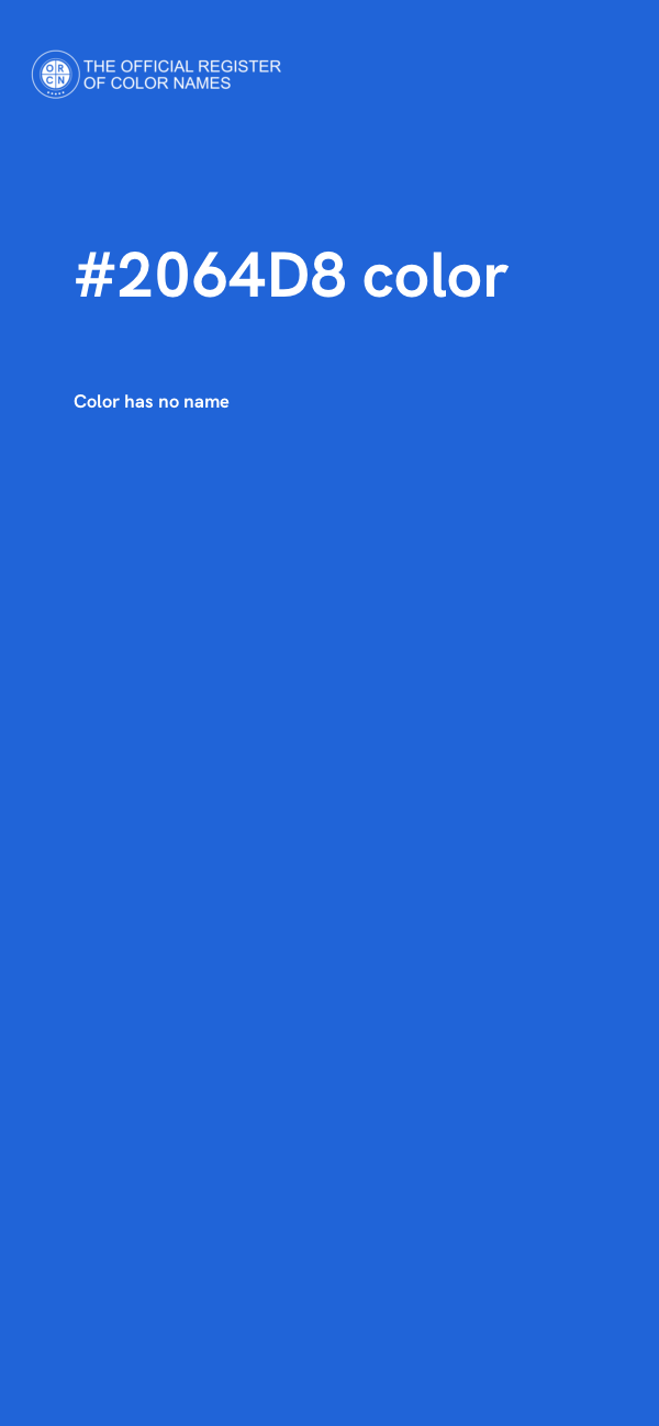 #2064D8 color image