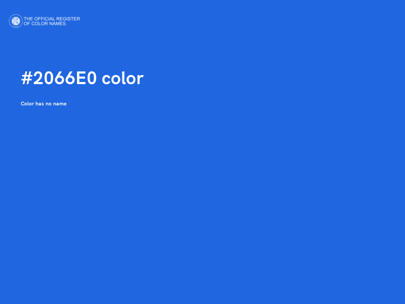 #2066E0 color image