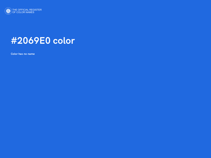 #2069E0 color image
