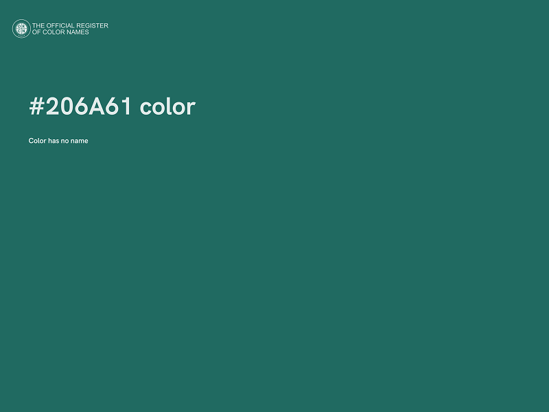 #206A61 color image
