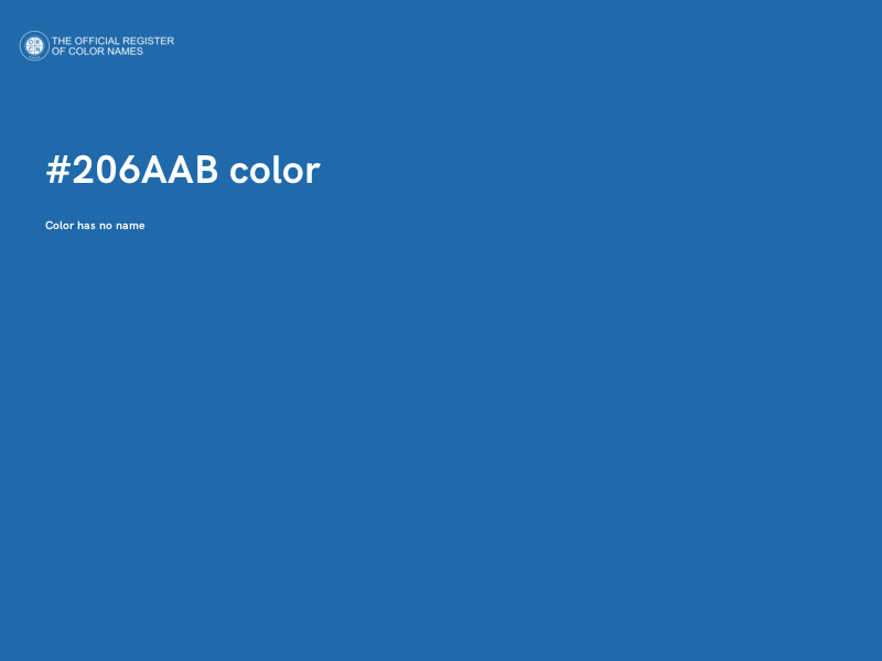 #206AAB color image