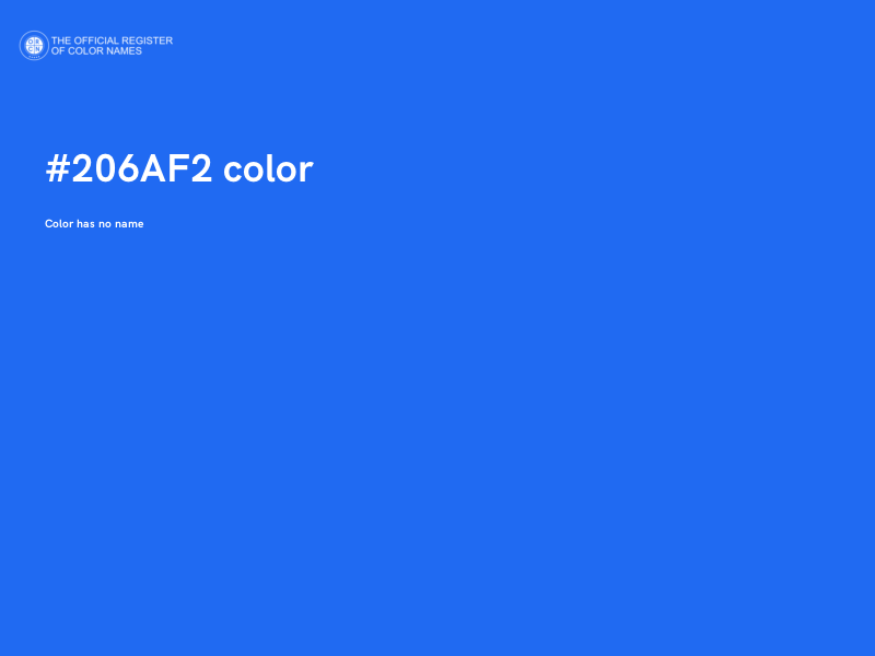#206AF2 color image