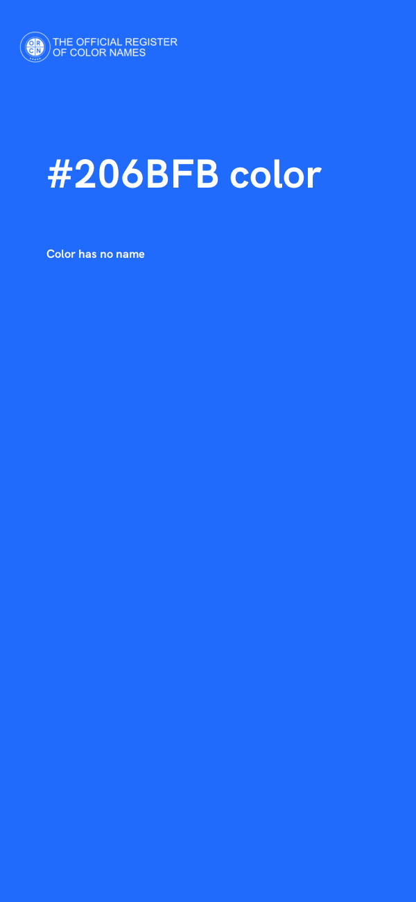 #206BFB color image
