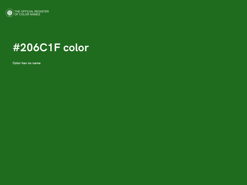 #206C1F color image