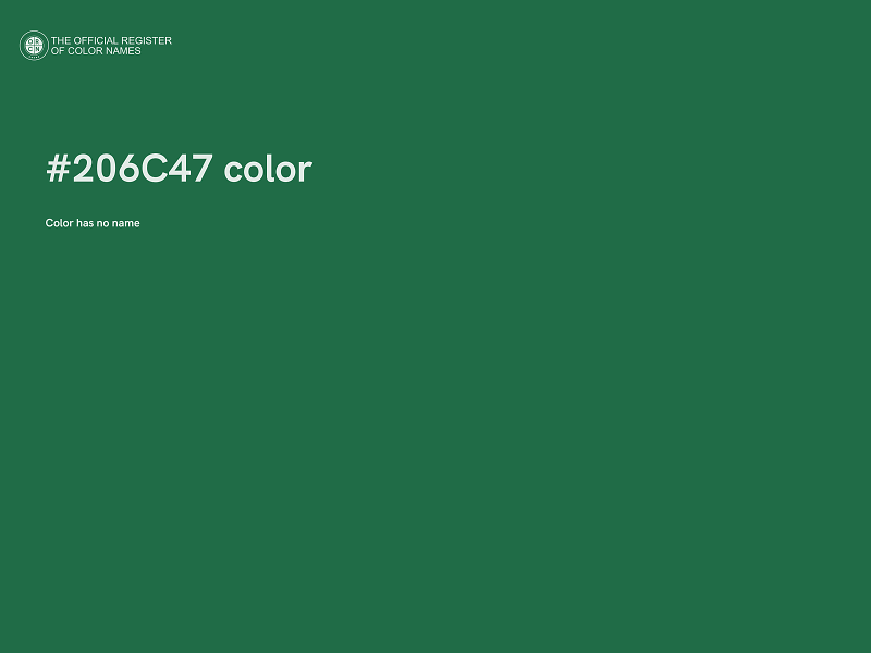 #206C47 color image