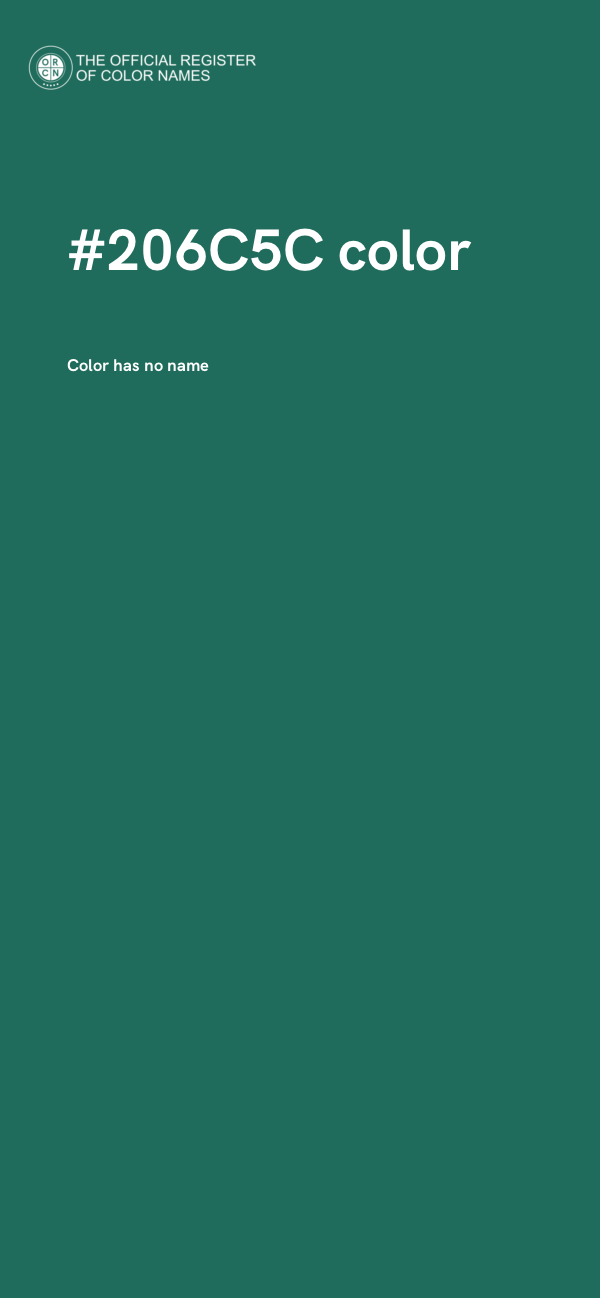 #206C5C color image