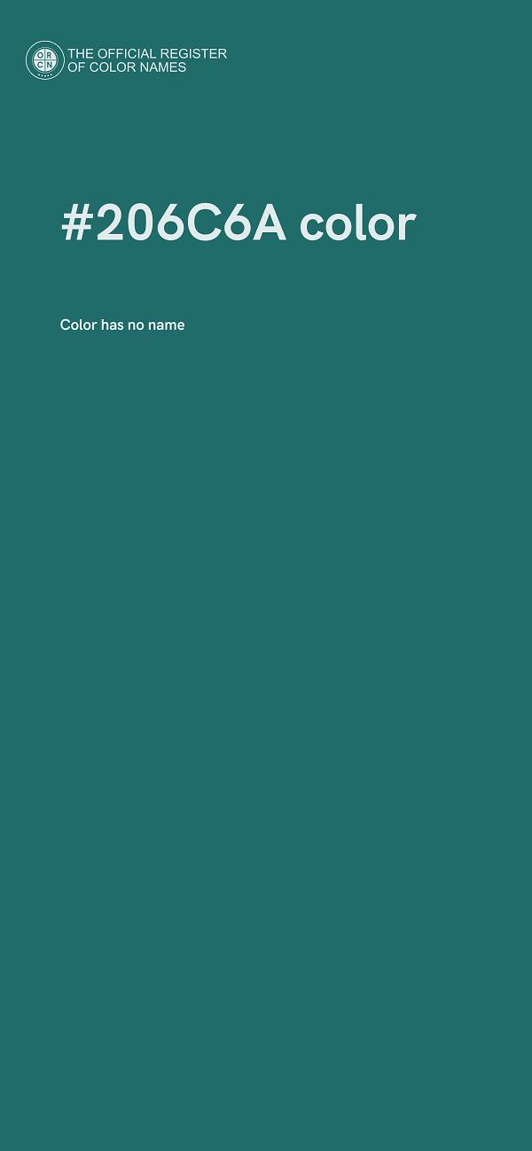 #206C6A color image
